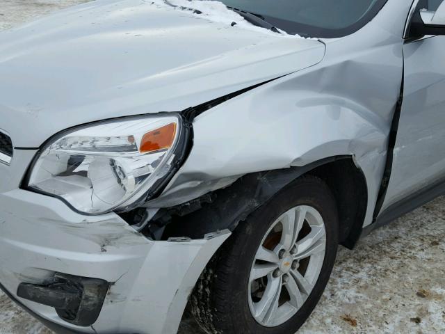 2GNALBEK9E6359144 - 2014 CHEVROLET EQUINOX LT SILVER photo 9