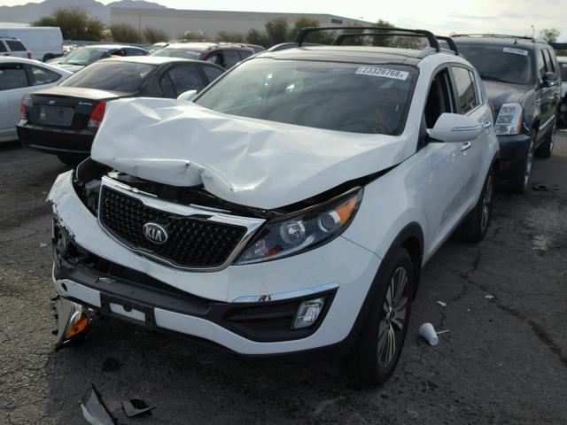 KNDPC3AC7F7741844 - 2015 KIA SPORTAGE E WHITE photo 2