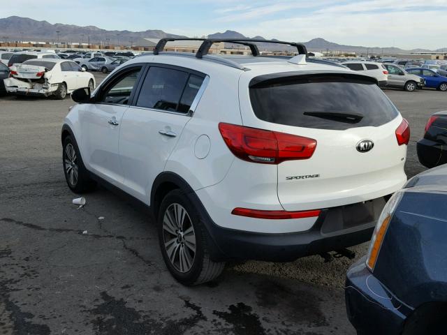 KNDPC3AC7F7741844 - 2015 KIA SPORTAGE E WHITE photo 3