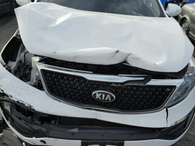 KNDPC3AC7F7741844 - 2015 KIA SPORTAGE E WHITE photo 7