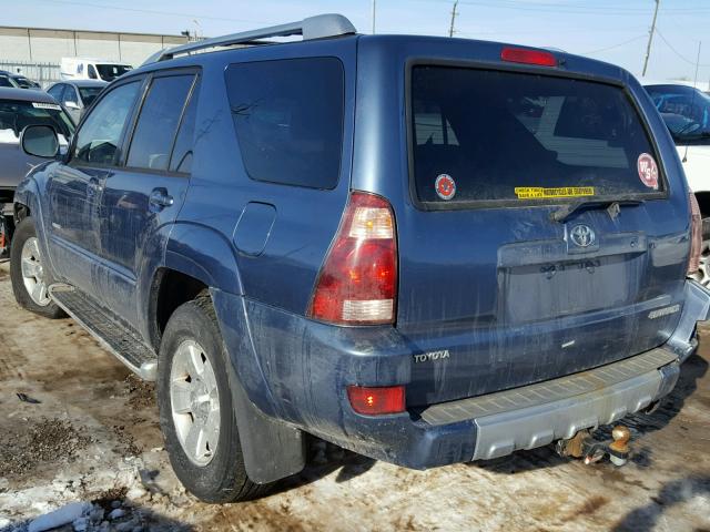 JTEZT17R230010182 - 2003 TOYOTA 4RUNNER LI BLUE photo 3