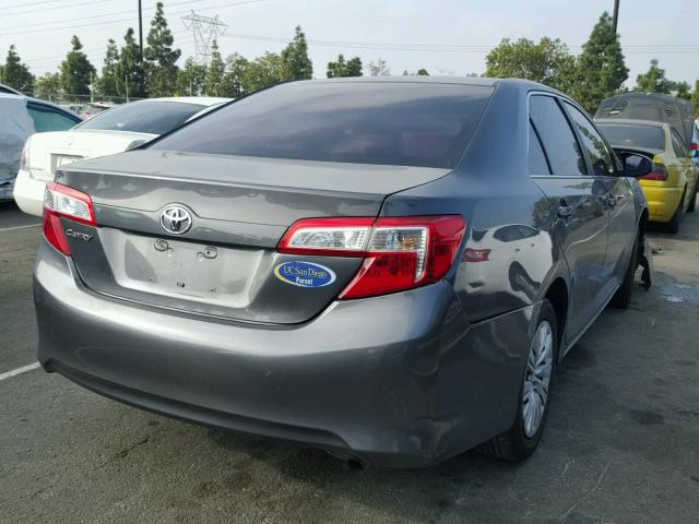 4T4BF1FK2CR229767 - 2012 TOYOTA CAMRY BASE GRAY photo 4