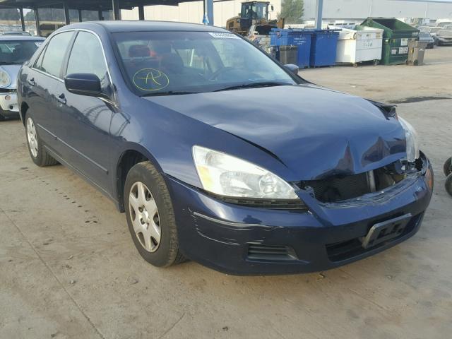 1HGCM56467A155022 - 2007 HONDA ACCORD LX BLUE photo 1