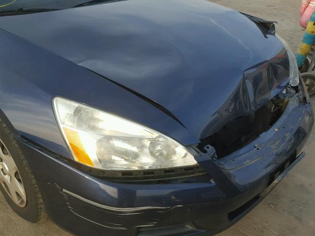 1HGCM56467A155022 - 2007 HONDA ACCORD LX BLUE photo 9