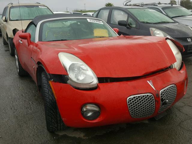 1G2MB35B78Y101237 - 2008 PONTIAC SOLSTICE RED photo 1