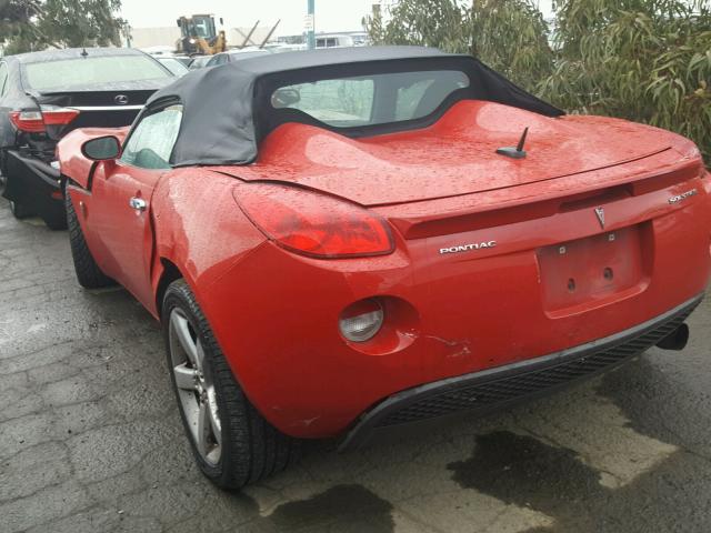 1G2MB35B78Y101237 - 2008 PONTIAC SOLSTICE RED photo 3