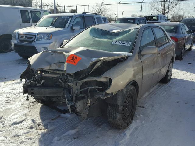 2T1BR30E97C732686 - 2007 TOYOTA COROLLA CE TAN photo 2