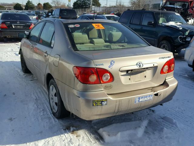 2T1BR30E97C732686 - 2007 TOYOTA COROLLA CE TAN photo 3