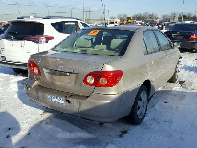 2T1BR30E97C732686 - 2007 TOYOTA COROLLA CE TAN photo 4