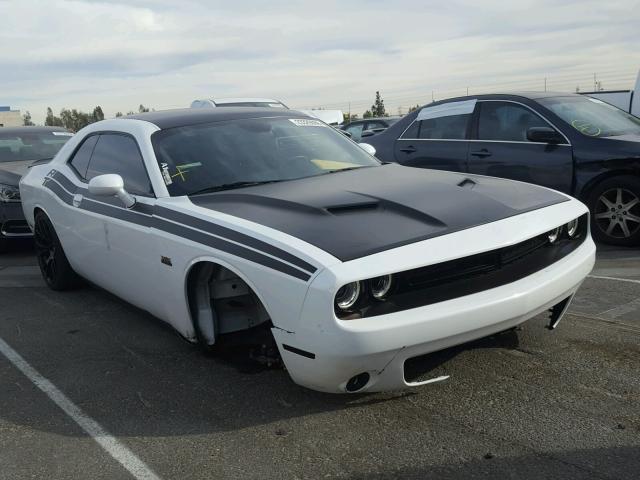 2C3CDZBT7GH316180 - 2016 DODGE CHALLENGER WHITE photo 1