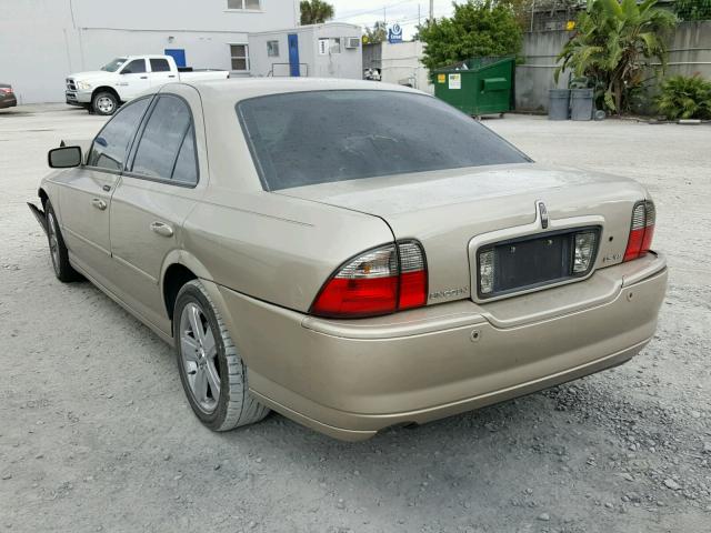 1LNFM87A36Y621041 - 2006 LINCOLN LS BEIGE photo 3