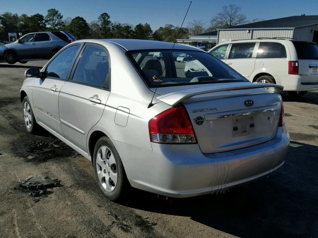 KNAFE221595597043 - 2009 KIA SPECTRA EX SILVER photo 3