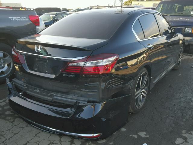 1HGCR2F52GA212776 - 2016 HONDA ACCORD SPO BLACK photo 4