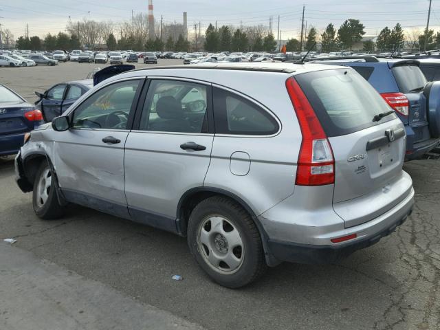 JHLRE4H32BC034105 - 2011 HONDA CR-V LX SILVER photo 3