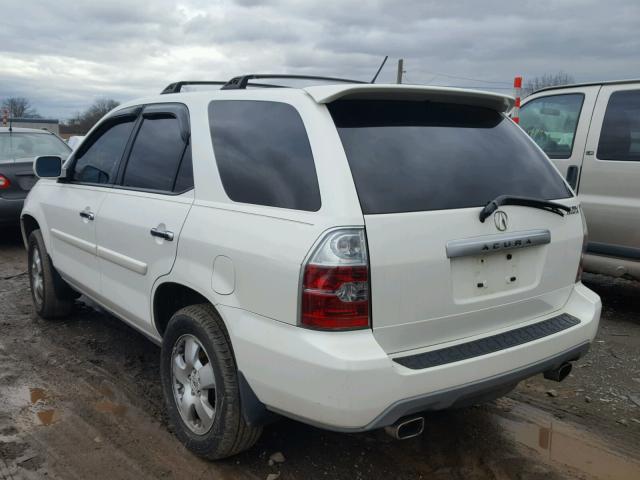 2HNYD18284H556460 - 2004 ACURA MDX WHITE photo 3