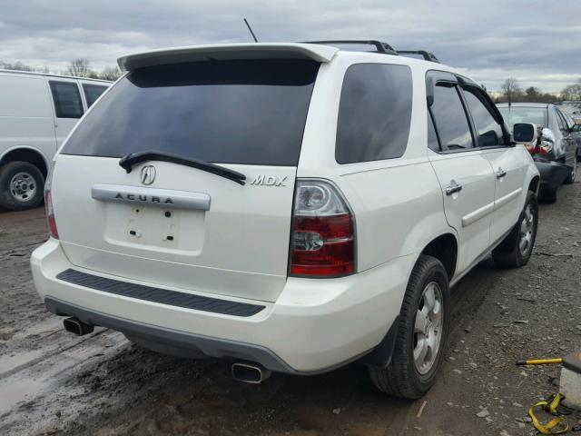 2HNYD18284H556460 - 2004 ACURA MDX WHITE photo 4