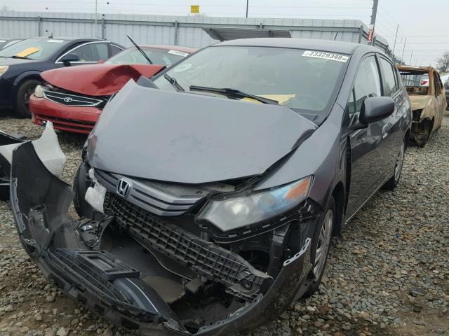 JHMZE2H50BS008156 - 2011 HONDA INSIGHT LX GRAY photo 2