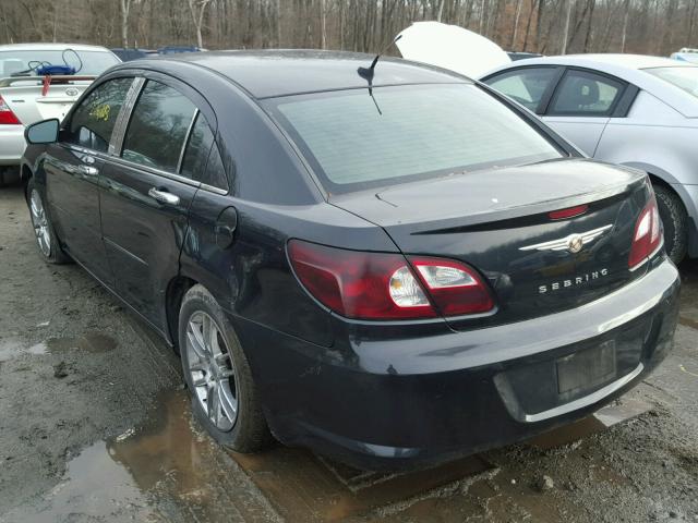 1C3LC66K97N531022 - 2007 CHRYSLER SEBRING LI BLACK photo 3