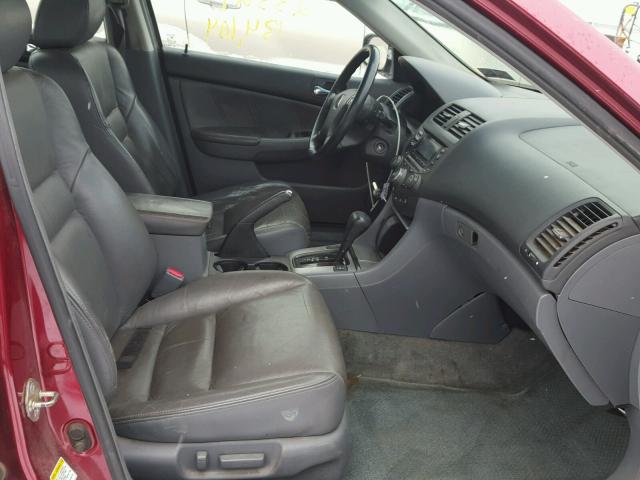 1HGCM66523A049420 - 2003 HONDA ACCORD EX BURGUNDY photo 5