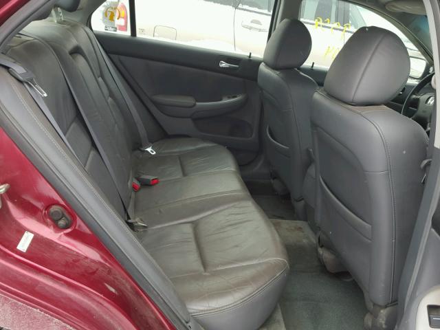 1HGCM66523A049420 - 2003 HONDA ACCORD EX BURGUNDY photo 6