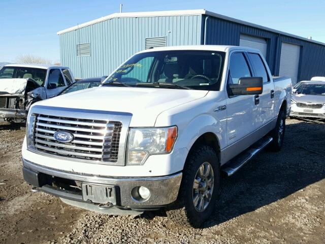 1FTFW1ET7BFC52572 - 2011 FORD F150 SUPER WHITE photo 2