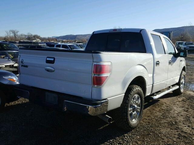 1FTFW1ET7BFC52572 - 2011 FORD F150 SUPER WHITE photo 4