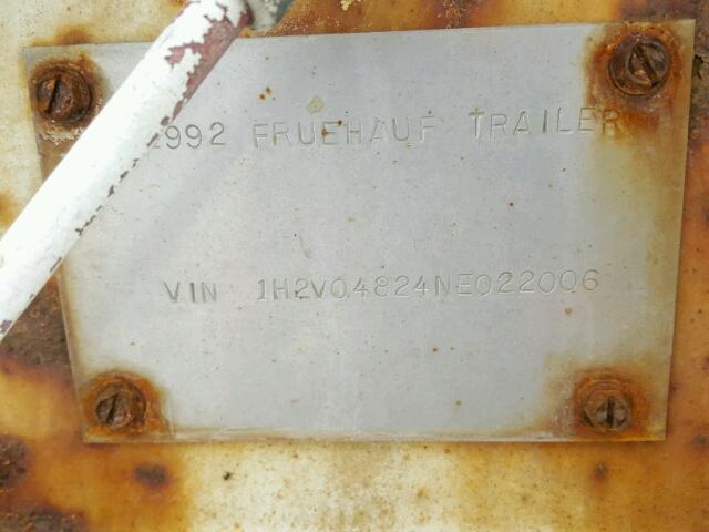 1H2V04824NE022006 - 1992 FRUEHAUF TRAILER WHITE photo 10