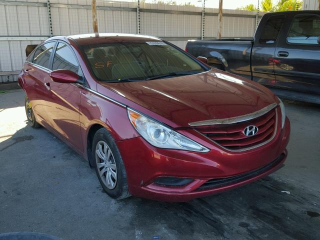 5NPEB4AC9BH236149 - 2011 HYUNDAI SONATA GLS RED photo 1