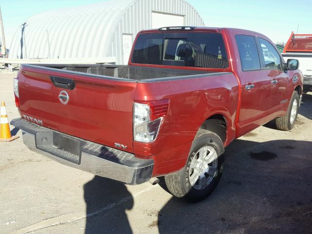 1N6AA1EK4HN535491 - 2017 NISSAN TITAN S RED photo 4