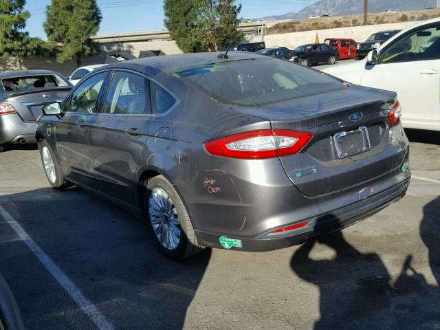 3FA6P0PU2DR261074 - 2013 FORD FUSION SE CHARCOAL photo 3