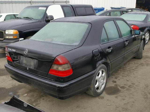 WDBHA29G4XA792636 - 1999 MERCEDES-BENZ C 280 BLACK photo 4