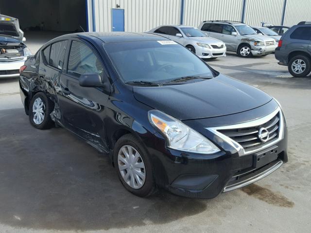 3N1CN7AP0FL808351 - 2015 NISSAN VERSA S BLACK photo 1