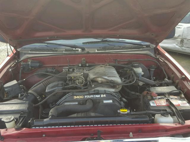 5TEWN72N82Z010940 - 2002 TOYOTA TACOMA XTR RED photo 7