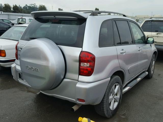 JTEGD20V240029155 - 2004 TOYOTA RAV4 SILVER photo 4