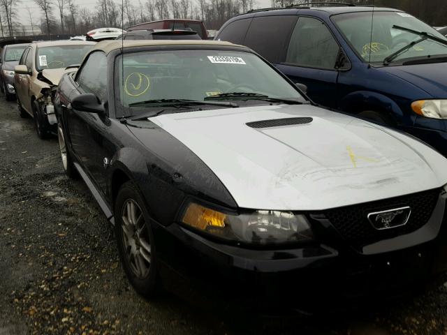 1FAFP44634F206224 - 2004 FORD MUSTANG BLACK photo 1