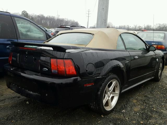 1FAFP44634F206224 - 2004 FORD MUSTANG BLACK photo 4