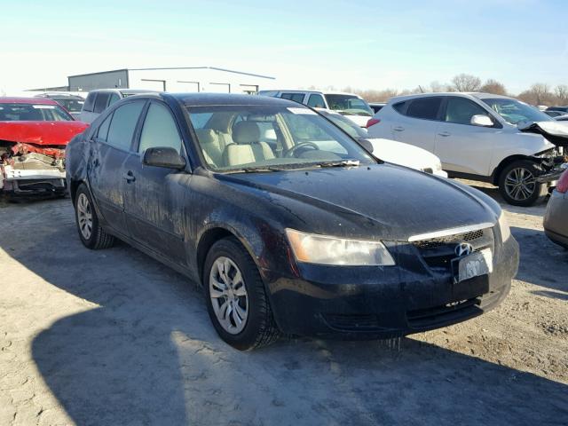 5NPET46C98H388883 - 2008 HYUNDAI SONATA GLS BLACK photo 1