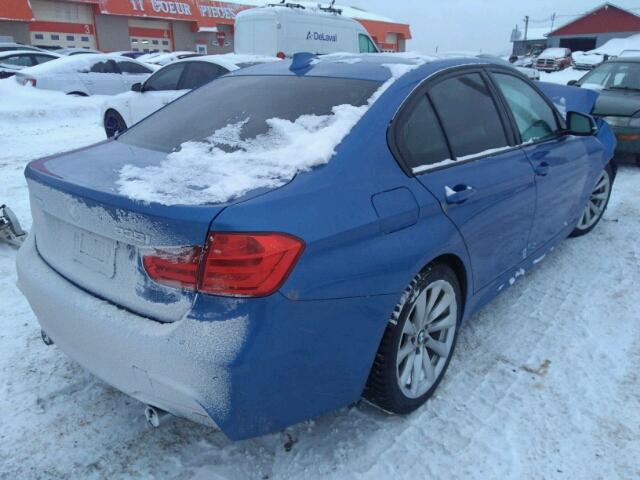 WBA3B9C54EP458395 - 2014 BMW 335 XI BLUE photo 4