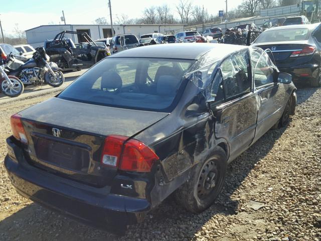 1HGES16504L022451 - 2004 HONDA CIVIC LX BLACK photo 4