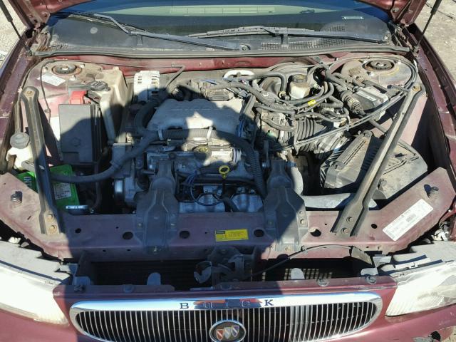 2G4WS52J511328071 - 2001 BUICK CENTURY CU MAROON photo 7