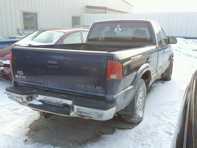 1GCDT19W2Y8247412 - 2000 CHEVROLET S TRUCK S1 BLUE photo 4