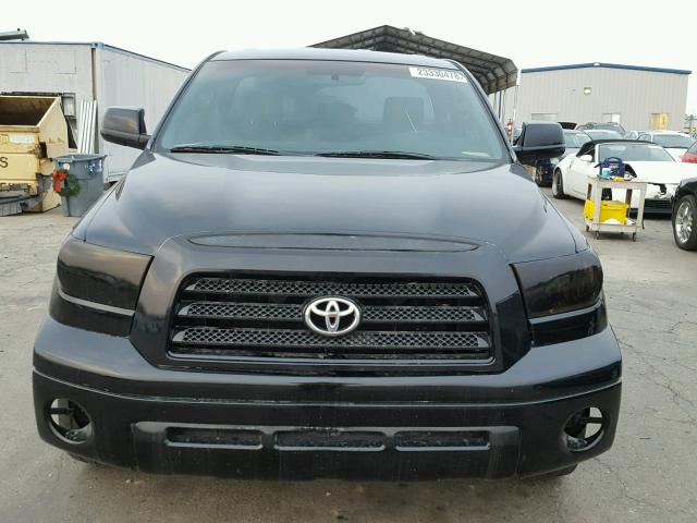 5TFJU52138X003408 - 2008 TOYOTA TUNDRA BLACK photo 9