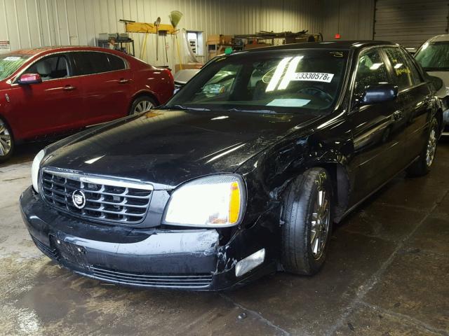 1G6KE57Y33U126288 - 2003 CADILLAC DEVILLE DH BLACK photo 2