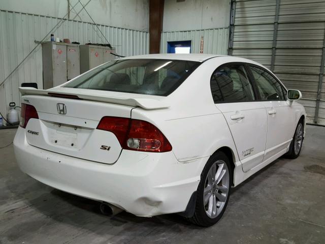 2HGFA555X7H715304 - 2007 HONDA CIVIC SI WHITE photo 4