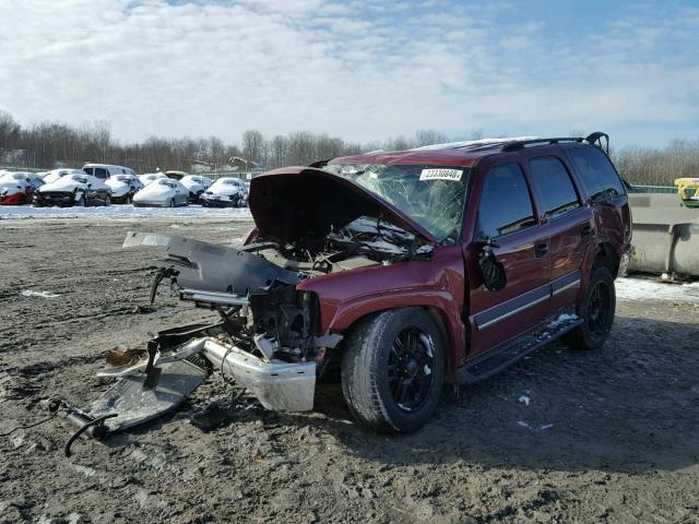 1GNEK13T84J193243 - 2004 CHEVROLET TAHOE K150 MAROON photo 2