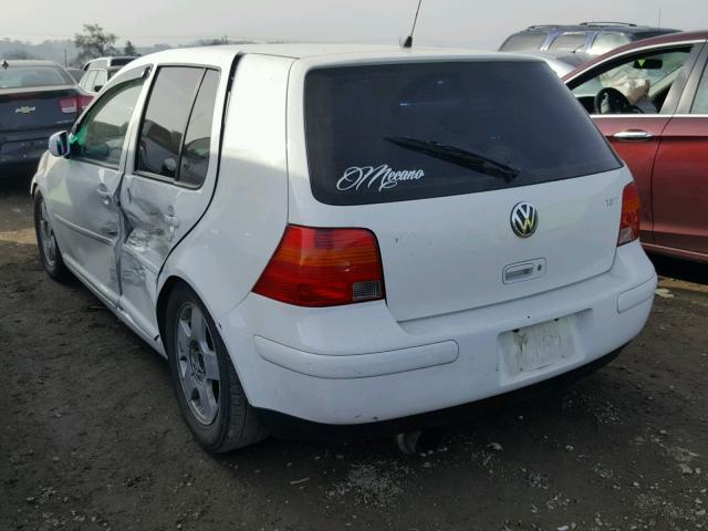 WVWGH21J4YW761875 - 2000 VOLKSWAGEN GOLF GLS WHITE photo 3