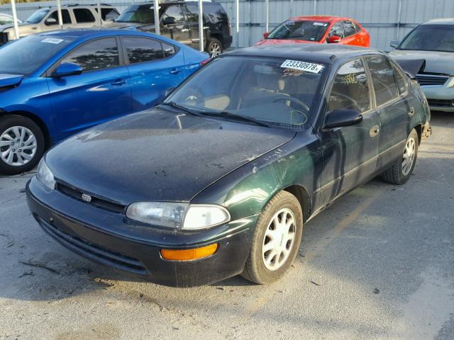 1Y1SK5282VZ427441 - 1997 GEO PRIZM LSI GREEN photo 2