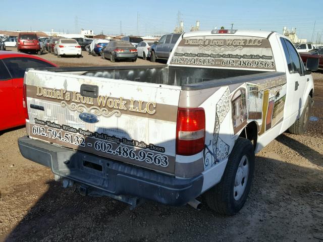 1FTRF12W97KB48904 - 2007 FORD F150 WHITE photo 4