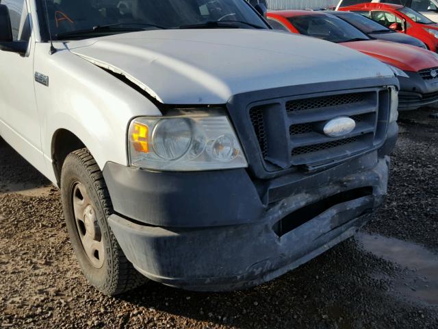 1FTRF12W97KB48904 - 2007 FORD F150 WHITE photo 9