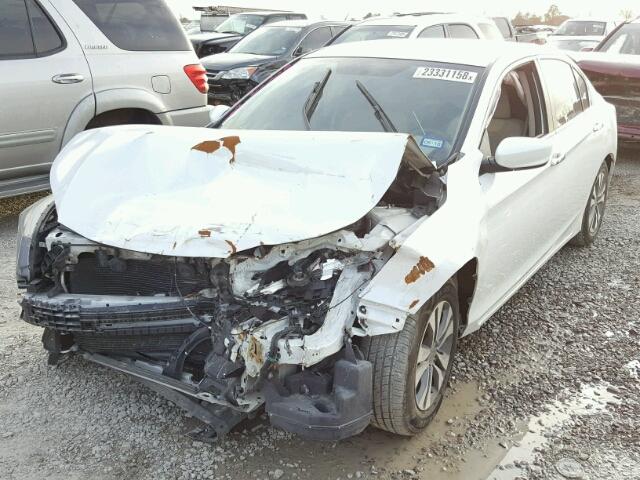 1HGCR2F39DA214373 - 2013 HONDA ACCORD LX WHITE photo 2